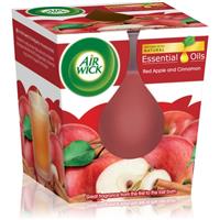 Air Wick Essential Oil Red Apple & Cinnamon scented candle 105 g