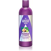Aussie SOS Blonde & Hydrate purple toning shampoo for blonde hair 300 ml