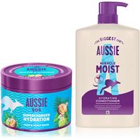 Aussie SOS & Miracle Moist set for dry and damaged hair