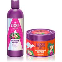 Aussie SOS Repair, Revive & Repeat gift set for stressed hair and scalp