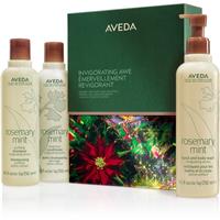 Aveda Holiday Invigorating Awe Rosemary Mint Hair & Body Essentials Christmas gift set for hair