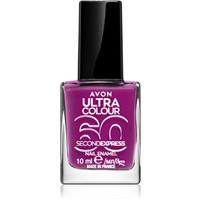 Avon Ultra Colour 60 Second Express quick-drying nail polish shade Grape Escape 10 ml