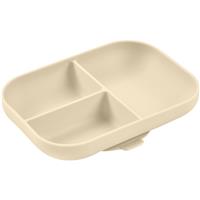 Beaba Divided Silicone Plate divided plate with suction cup Clay 1 pc
