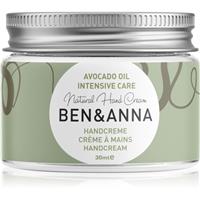BEN&ANNA Natural Hand Cream Intensive Care intensive hand cream with avocado 30 ml