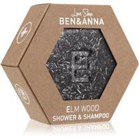 BEN&ANNA Love Soap Shower & Shampoo 2-in-1 shampoo and shower gel bar Elm Wood 60 g