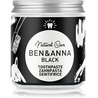 BEN&ANNA Natural Toothpaste Black toothpaste in a glass container with activated charcoal 100 ml