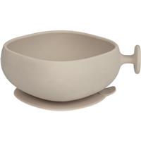 B.Box Silicone Bowl silicone bowl with cap Beige 300 ml
