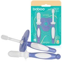 Baboo Toothbrush Set dental care set for babies Blue Haze, 6m+ 3 pc