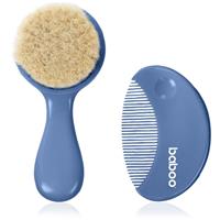 Baboo Baby Hair Brush and Comb Set set for hair for children from birth Blue Haze 2 pc