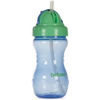 Baboo Cup with Silicone Straw bottle with straw Blue, 9m+ 360 ml