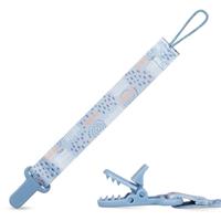 Baboo Textile Soother Holder dummy clip Blue Haze 1 pc