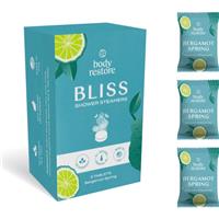 Body Restore Bliss Shower Steamers shower tablets fragrance Bergamot Spring 3 pc