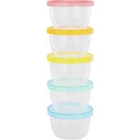 Badabulle Maxi Fun Colors bowl with cap 5x250 ml