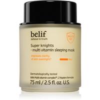 belif Super Knights Multi Vitamin Mask intense regenerating night mask for dry and dehydrated skin for all skin types 75 ml