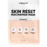 breakout + aid Skin Reset Niacinamide Mask sheet mask with niacinamide 34 g