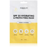 breakout + aid SPF 30 Hydrating & Protecting Mask moisturising face sheet mask with vitamin E 34 g
