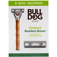 Bulldog Original Bamboo Razor razor + replacement heads 9 pcs