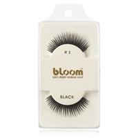 Bloom Natural stick-on eyelashes from human hair No. 1 (Black) 1 cm