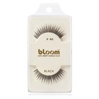 Bloom Natural stick-on eyelashes from human hair No. 46 (Black) 1 cm