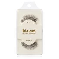 Bloom Natural stick-on eyelashes from human hair No. 82 (Black) 1 cm
