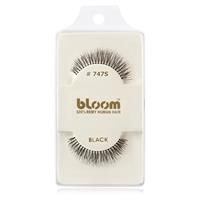 Bloom Natural stick-on eyelashes from human hair No. 747S (Black) 1 cm