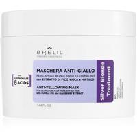 Brelil Professional Anti-yellowing Mask hair mask for yellow undertones for blonde and grey hair 220 ml