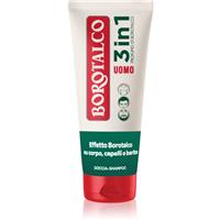 Borotalco MEN 3 in 1 shower gel for men for face, body and hair fragrance Unique Scent of Borotalco 200 ml