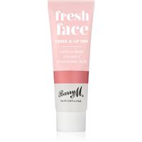 Barry M Fresh Face liquid blusher and lip gloss shade Summer Rose 10 ml