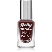 Barry M Gelly Hi Shine nail polish shade Black Cherry 10 ml