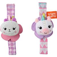 Bright Starts Wrist Pals Toy hand rattle with teether Unicorn & Llama 0 m+ 2 pc