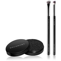 BrushArt Professional Eyeshadow brush set with brush cleaning sponge eye makeup brush set