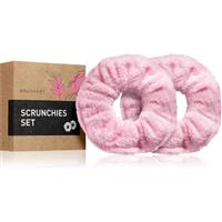 BrushArt Home Salon Towel scrunchie hair bands Pink