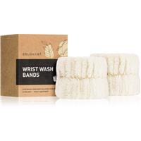 BrushArt Home Salon Wrist wash bands water-catching wristbands for face washing Cream 2 pc