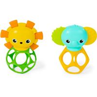 Bright Starts Soother Pals Easy-Grasp toy with teether 3 m+ 2 pc