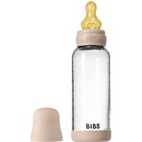 BIBS Baby Glass Bottle Round Latex anti-colic bottle Blush 1 pc