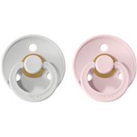 BIBS Colour Natural Rubber Size 1: 0+ months dummy Haze / Blossom 2 pc