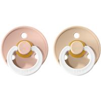 BIBS Colour Natural Rubber Size 1: 0+ months dummy Blush Night / Vanilla Night 2 pc