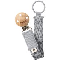 BIBS Paci Braid dummy clip Cloud / Iron 1 pc