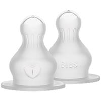 BIBS Silicone Bottle Nipple baby bottle teat Slow Flow 2 pc