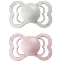 BIBS Supreme Natural Rubber Size 2: 6+ months dummy Haze / Blossom 2 pc