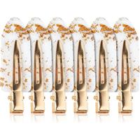 Brushworks Gold Flake No Crease Clips hair pins 6 pc
