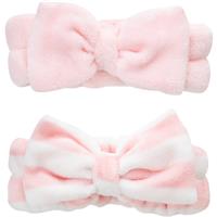 Brushworks Makeup Headbands spa headband with bow