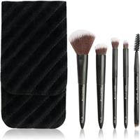 Brushworks Mini Travel Face & Eye Brush Set travel brush set with bag