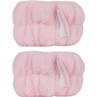 Brushworks Microfibre Wrist Wash Bands water-catching wristbands for face washing made of microfibre 2 pc