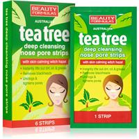 Beauty Formulas Tea Tree nose pore strips for blackheads 6 pc