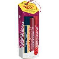 Burts Bees Festive Mistletoe Kiss gift set for lips