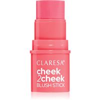 Claresa Cheek 2 Cheek cream blush in a stick shade 02 Neon Coral 6 g