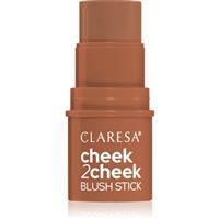 Claresa Cheek 2 Cheek cream bronzer in a stick shade 02 Milk Choco 6 g