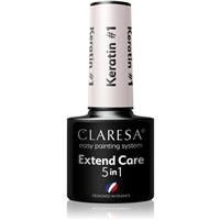 Claresa Extend Care 5 in 1 Keratin base coat gel for gel nails with nourishing effect shade #1 5 g