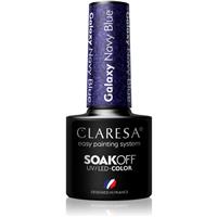 Claresa SoakOff UV/LED Color Galaxy gel nail polish shade Navy Blue 5 g